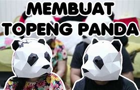 Topeng Panda Kertas